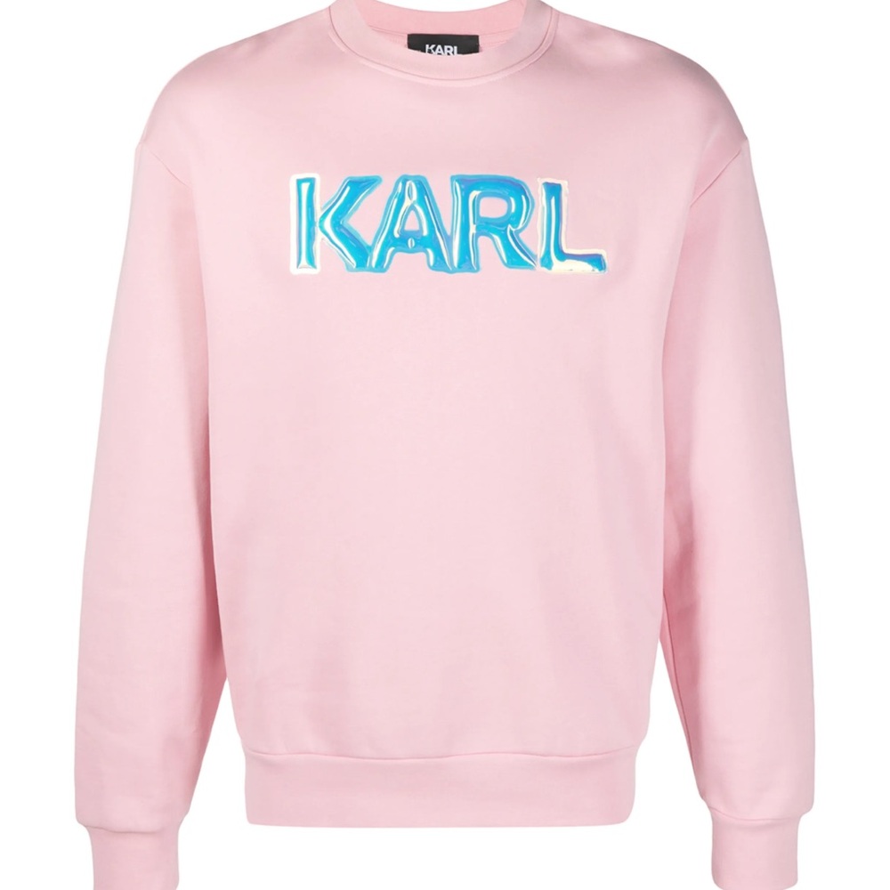 Karl Lagerfeld Light Pink Crewneck Sweater- small! NWOT